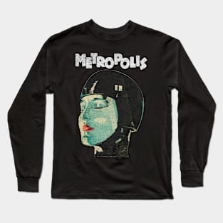 Metropolis Film De Fritz Lang Blanc Long Sleeve T-Shirt